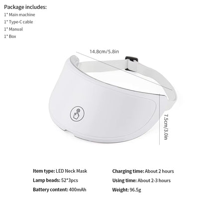 NeckSculpt LED Collagen Rejuvenation Mask